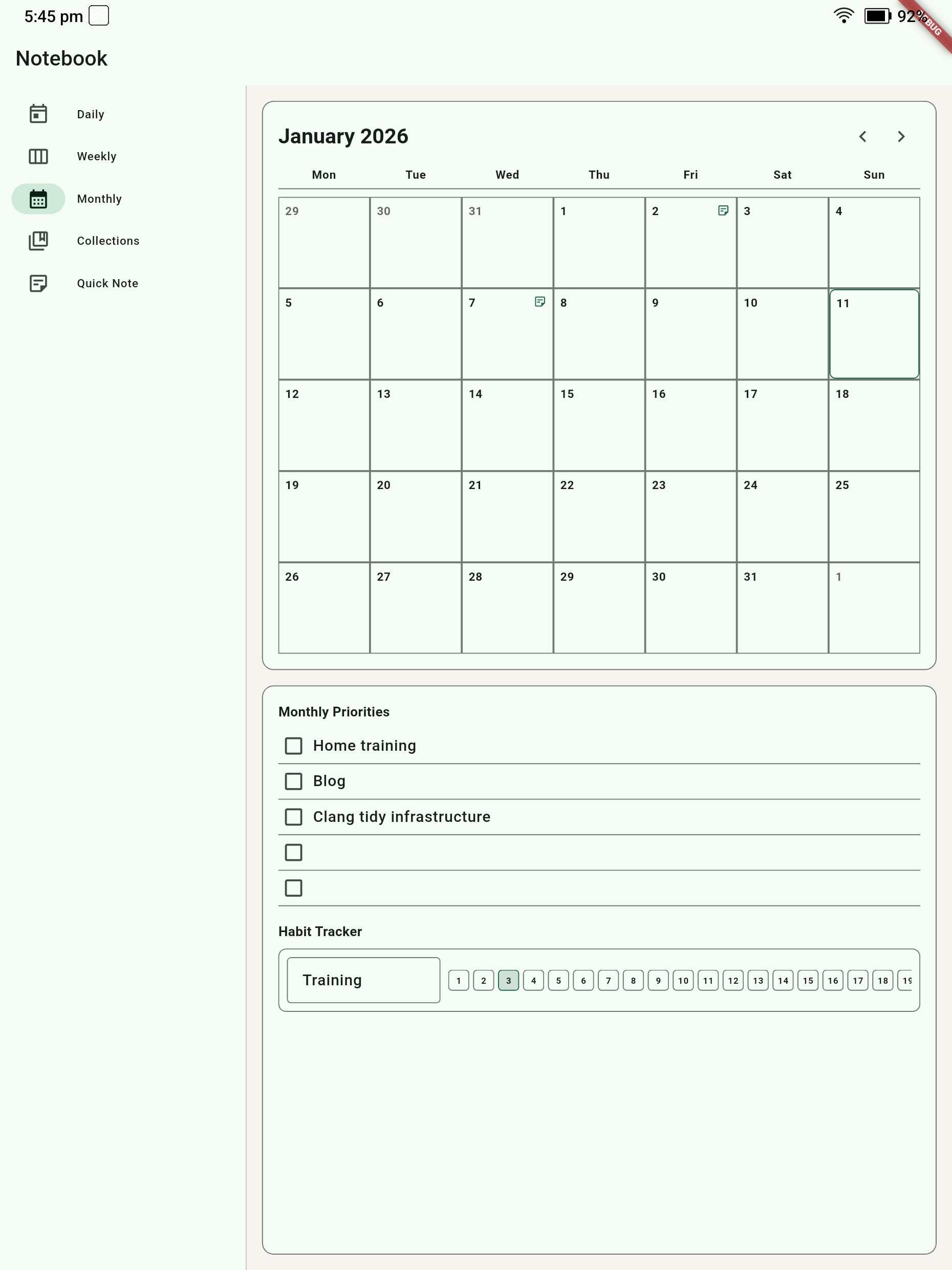 Monthly Planner